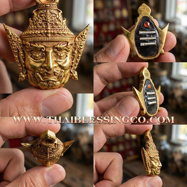 ✨ 🧘‍♂️ The Golden Sage of Prosperity: Sacred 'Alms-Bowl Gold' Ruesi Narot Head by Luang Pu Buapa (2015 Edition) – The Ultimate Guardian for Flourishing Trade, Universal Mercy, and Divine Shielding 🧘‍♂️ ✨