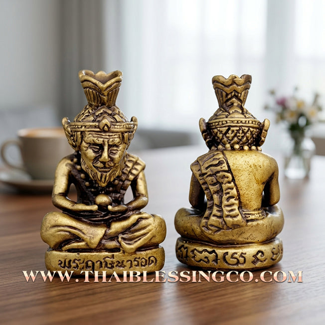 ✨ 🧘‍♂️ The Golden Sovereign: Sacred Satin-Finished Temple Bell Brass Ruesi Narot Amulet by Luang Pu Maen (2024 Edition) – The Ultimate Masterpiece for Infinite Wisdom, Wealth Magnetism, and Divine Shielding 🧘‍♂️ ✨