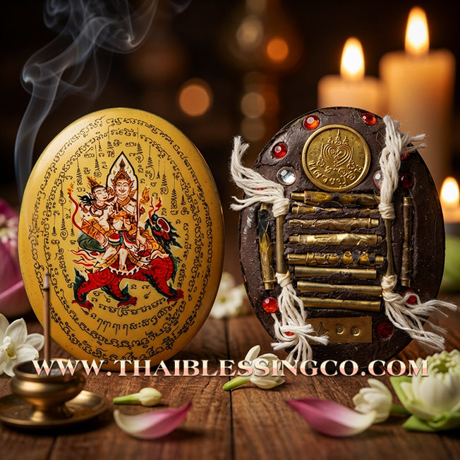 ✨ 👑 The Golden Sovereign of Attraction: Premium 'Petch Payatorn' Gold-Aura Locket by Luang Pu In (2015 Masterpiece) – The Ultimate Talisman for Royal Charisma, Irresistible Magnetism, and Infinite Popularity 👑 ✨