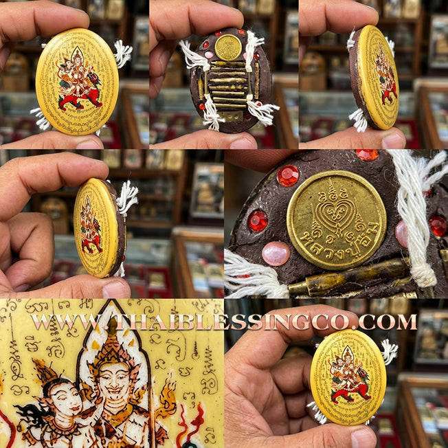 ✨ 👑 The Golden Sovereign of Attraction: Premium 'Petch Payatorn' Gold-Aura Locket by Luang Pu In (2015 Masterpiece) – The Ultimate Talisman for Royal Charisma, Irresistible Magnetism, and Infinite Popularity 👑 ✨