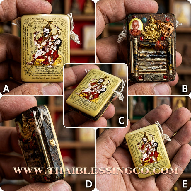 ✨ 🏹 The Golden Sovereign of Seduction: 'Phet Phayathorn' Gold Locket by Luang Pu In (2014 Masterpiece) – The Ultimate Khmer Mystery for Wealth & Irresistible Charm 🏹 ✨