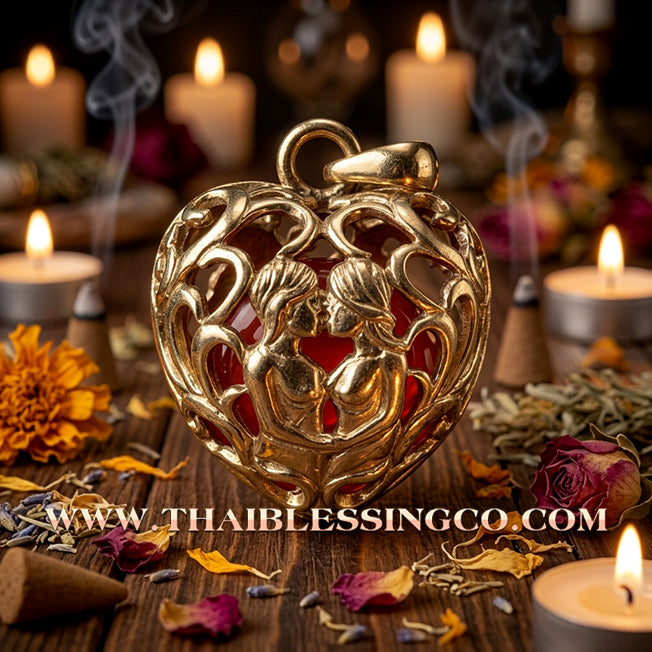 ✨ ❤️ The Heart of Union: Sacred 'In-Koo Heart' by Luang Pho Som (2017 Masterpiece) – The Perfect Harmony of Eternal Love and Infinite Fortune ❤️ ✨