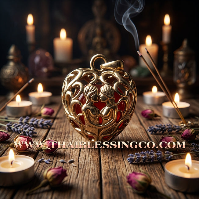 ✨ ❤️ The Heart of Union: Sacred 'In-Koo Heart' by Luang Pho Som (2017 Masterpiece) – The Perfect Harmony of Eternal Love and Infinite Fortune ❤️ ✨