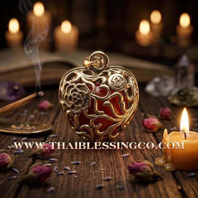✨ ❤️ The Heart of Union: Sacred 'In-Koo Heart' by Luang Pho Som (2017 Masterpiece) – The Perfect Harmony of Eternal Love and Infinite Fortune ❤️ ✨