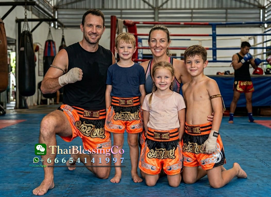🥊 The Heritage Elite: Authentic Premium Satin Muay Thai Shorts – Ultra-Soft High-Gloss Boxing Trunks, Handcrafted Multi-Size Elastic Waistband, Factory-Direct Export Grade for Adults and Kids (Orange and black Muay Thai shorts)
