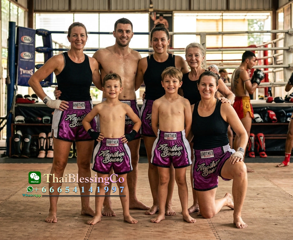 🥊 The Heritage Elite: Authentic Premium Satin Muay Thai Shorts – Ultra-Soft High-Gloss Boxing Trunks, Handcrafted Multi-Size Elastic Waistband, Factory-Direct Export Grade for Adults and Kids (Purple Muay Thai shorts