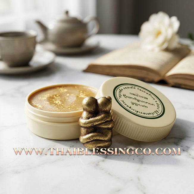 ✨ 🍯 The Honeyed Tongue: Sacred 'In-Koo' Charm & 'Maha Metta' Wax by Kruba Yat (2021 Lanna Tradition) – The Ultimate Alchemy for Captivating Speech, Sweet Success, and Soulmate Attraction 🍯 ✨