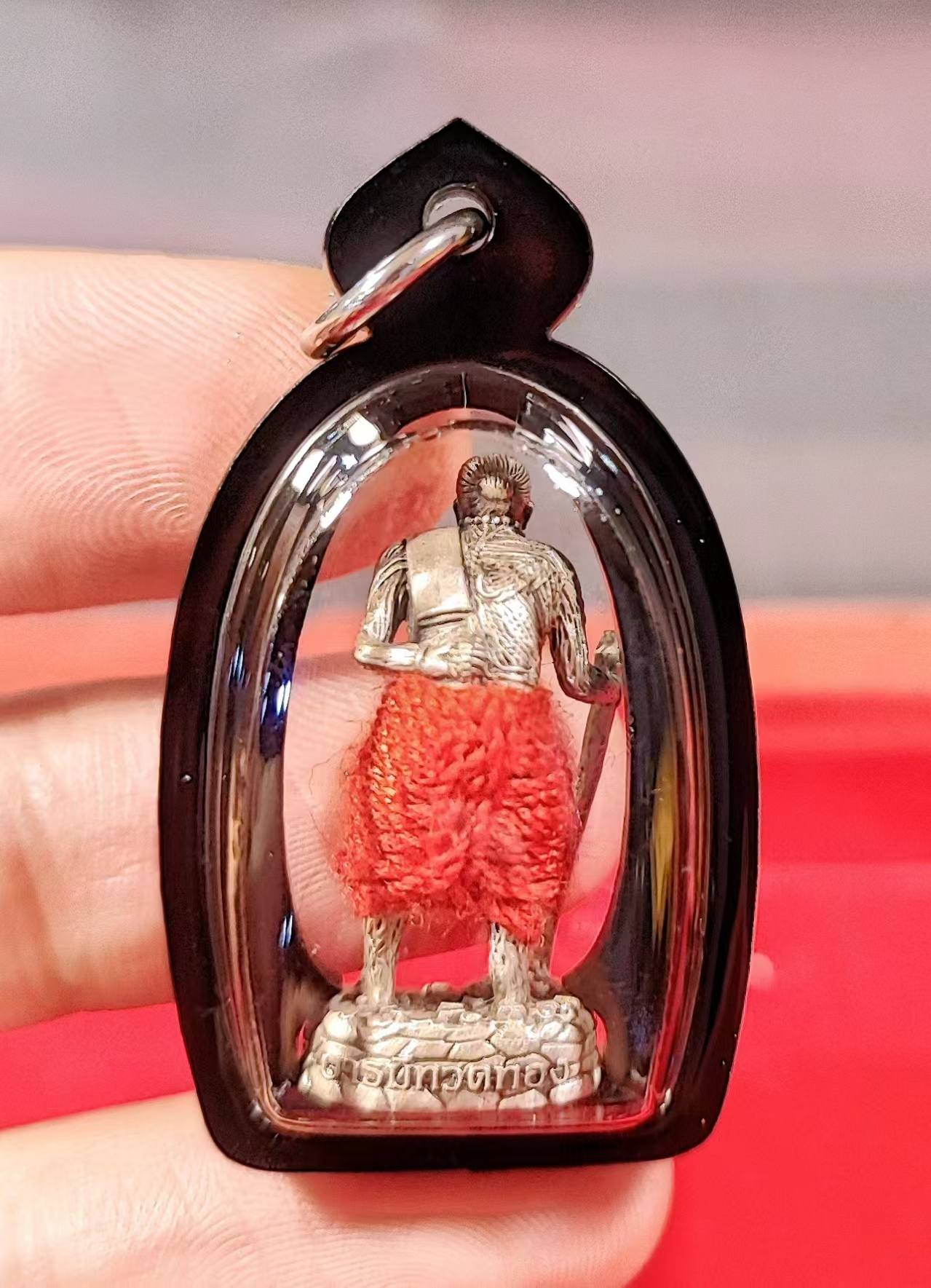 ✨ The Immortal Guardian Luang Pu Thuat Thong: Sacred Silver-Satin Ngern Yuang Edition B.E. 2567 by Phra Ajarn Rarasiri, Wat Phu Khao Thong (Miracle Size 1.5 x 3.0 cm)