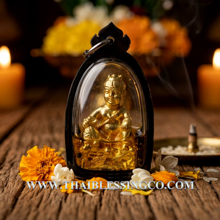 ✨ The Immortal Kumantong Maha Heng: Consecrated Bronze Gold-Leaf Sovereign by Phra Arjan Amnat (2020) – Authentic Thai Spirit Talisman for Extreme Windfall Luck, Guarded Prosperity, and Supernatural Success ✨