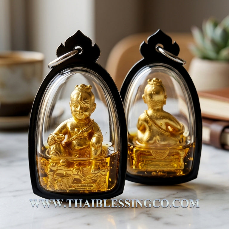 ✨ The Immortal Kumantong Maha Heng: Consecrated Bronze Gold-Leaf Sovereign by Phra Arjan Amnat (2020) – Authentic Thai Spirit Talisman for Extreme Windfall Luck, Guarded Prosperity, and Supernatural Success ✨