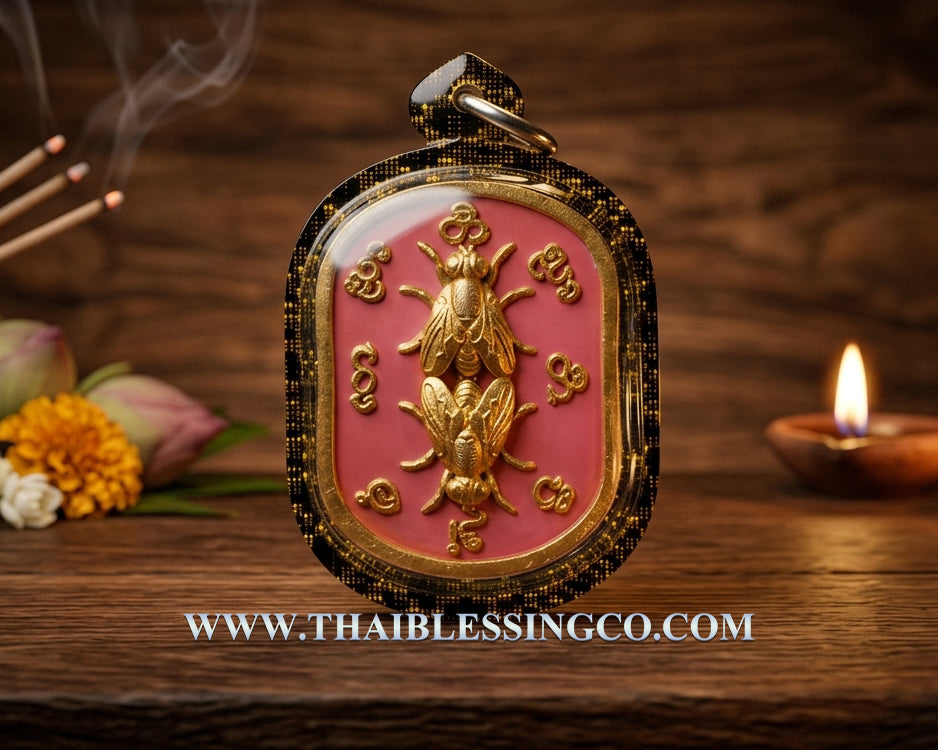 ✨ The Immortal "Maeng Ngun Kam" Golden Fly Sovereign: 2021 Masterpiece Edition by Arjan Boy, Ban San Amorn – Authentic Lanna High-Attraction Talisman for Hypnotic Charm, Unstoppable Seduction, and "Sticky" Wealth Luck ✨