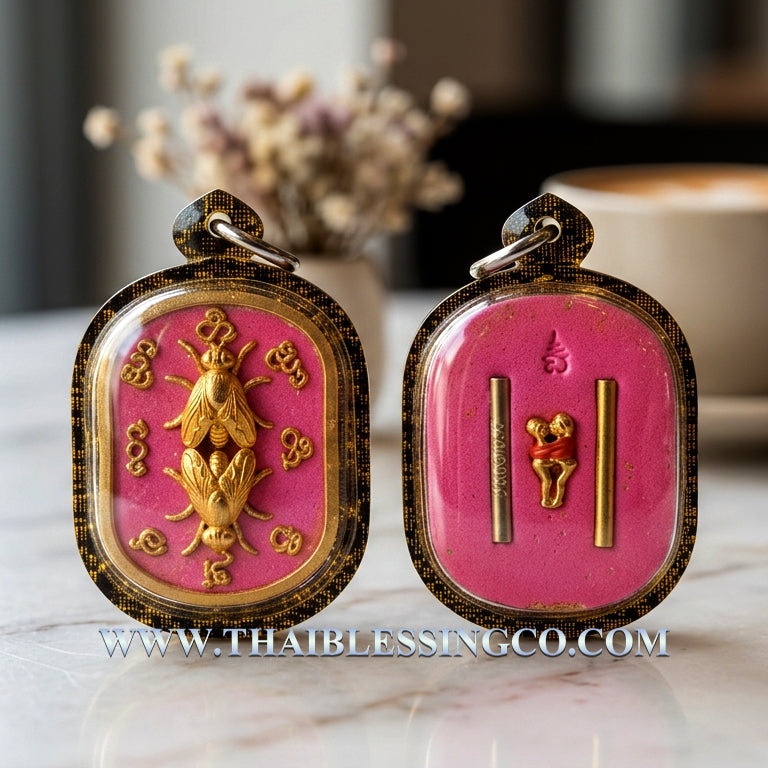 ✨ The Immortal "Maeng Ngun Kam" Golden Fly Sovereign: 2021 Masterpiece Edition by Arjan Boy, Ban San Amorn – Authentic Lanna High-Attraction Talisman for Hypnotic Charm, Unstoppable Seduction, and "Sticky" Wealth Luck ✨