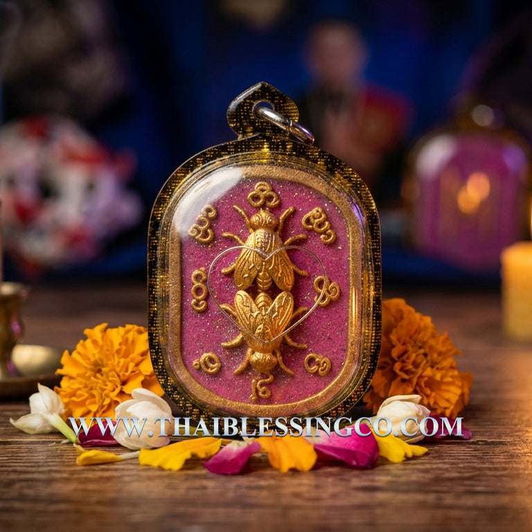 ✨ The Immortal "Maeng Ngun Kam" Golden Fly Sovereign: 2021 Masterpiece Edition by Arjan Boy, Ban San Amorn – Authentic Lanna High-Attraction Talisman for Hypnotic Charm, Unstoppable Seduction, and "Sticky" Wealth Luck ✨