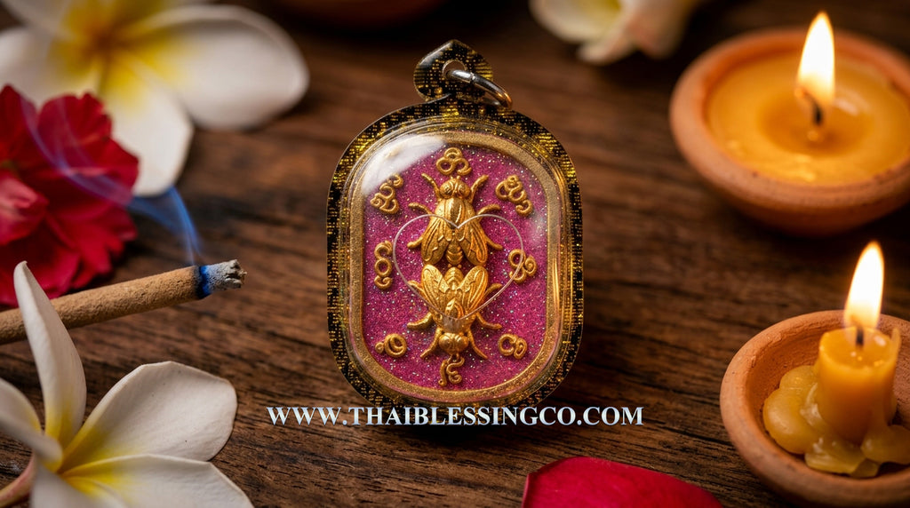 ✨ The Immortal "Maeng Ngun Kam" Golden Fly Sovereign: 2021 Masterpiece Edition by Arjan Boy, Ban San Amorn – Authentic Lanna High-Attraction Talisman for Hypnotic Charm, Unstoppable Seduction, and "Sticky" Wealth Luck ✨