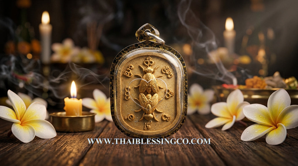 ✨ The Immortal "Maeng Ngun Kam" Golden Fly Sovereign: 2021 Masterpiece Edition by Arjan Boy, Ban San Amorn – Authentic Lanna High-Attraction Talisman for Hypnotic Charm, Unstoppable Seduction, and "Sticky" Wealth Luck ✨