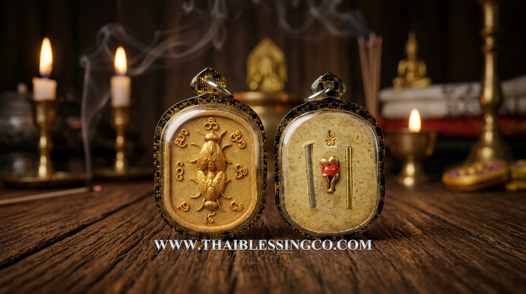 ✨ The Immortal "Maeng Ngun Kam" Golden Fly Sovereign: 2021 Masterpiece Edition by Arjan Boy, Ban San Amorn – Authentic Lanna High-Attraction Talisman for Hypnotic Charm, Unstoppable Seduction, and "Sticky" Wealth Luck ✨