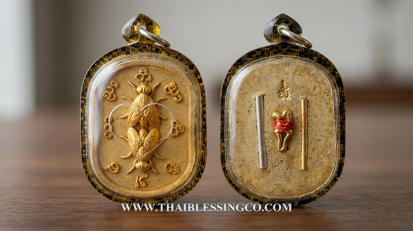 ✨ The Immortal "Maeng Ngun Kam" Golden Fly Sovereign: 2021 Masterpiece Edition by Arjan Boy, Ban San Amorn – Authentic Lanna High-Attraction Talisman for Hypnotic Charm, Unstoppable Seduction, and "Sticky" Wealth Luck ✨