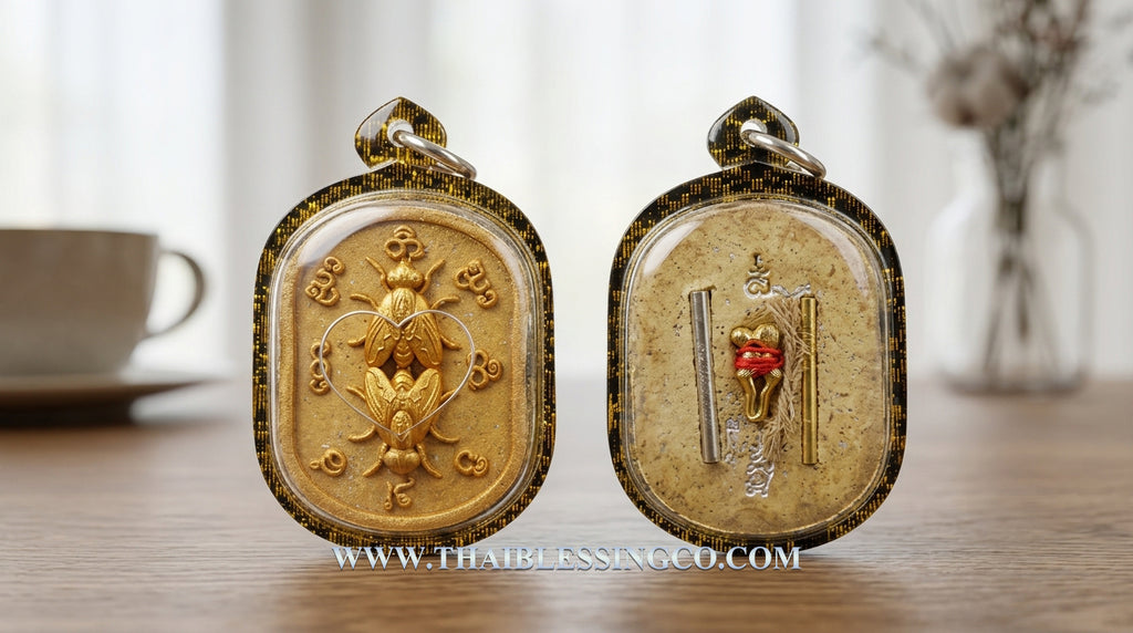 ✨ The Immortal "Maeng Ngun Kam" Golden Fly Sovereign: 2021 Masterpiece Edition by Arjan Boy, Ban San Amorn – Authentic Lanna High-Attraction Talisman for Hypnotic Charm, Unstoppable Seduction, and "Sticky" Wealth Luck ✨