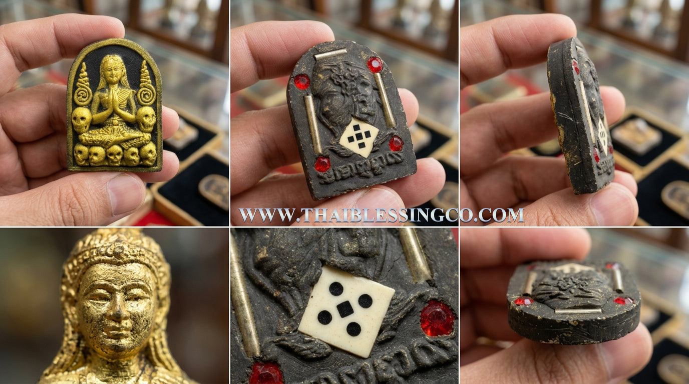 ✨ The Immortal Nang Prai Krasib Whisperer of Fortune: Consecrated Necromantic Astral Talisman by Luang Phor Somsak Kosalo, Kanchanaburi – Authentic Thai Occult Amulet for Supernatural Windfall Luck, Extreme Attraction, and Ghostly Guided Prosperity ✨