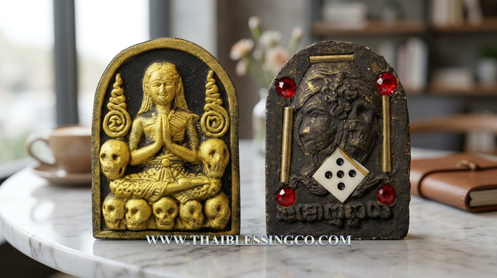 ✨ The Immortal Nang Prai Krasib Whisperer of Fortune: Consecrated Necromantic Astral Talisman by Luang Phor Somsak Kosalo, Kanchanaburi – Authentic Thai Occult Amulet for Supernatural Windfall Luck, Extreme Attraction, and Ghostly Guided Prosperity ✨