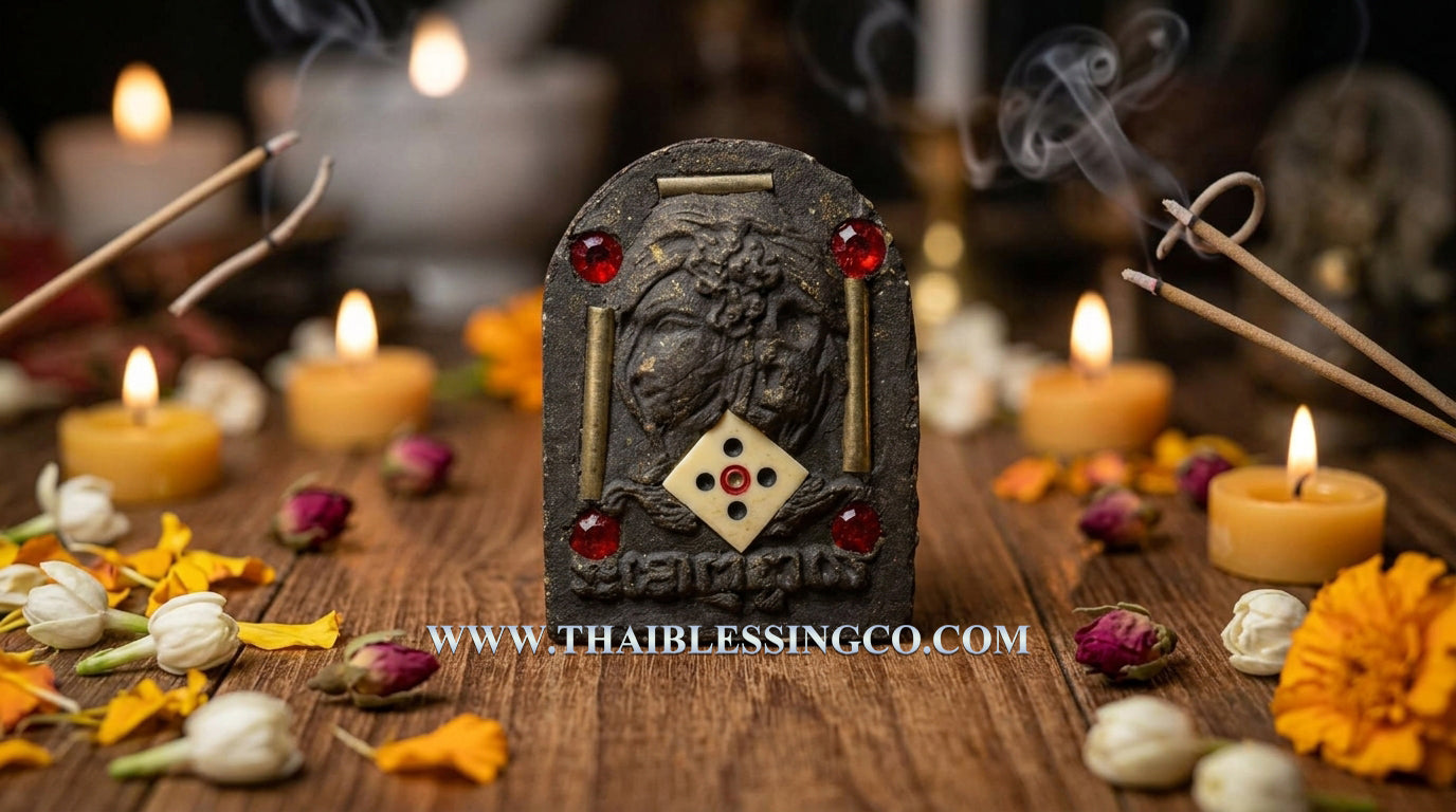 ✨ The Immortal Nang Prai Krasib Whisperer of Fortune: Consecrated Necromantic Astral Talisman by Luang Phor Somsak Kosalo, Kanchanaburi – Authentic Thai Occult Amulet for Supernatural Windfall Luck, Extreme Attraction, and Ghostly Guided Prosperity ✨