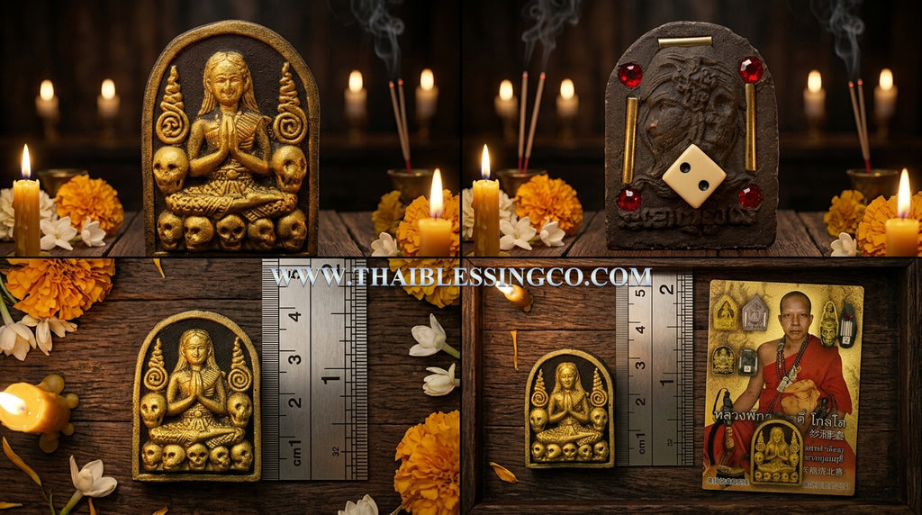✨ The Immortal Nang Prai Krasib Whisperer of Fortune: Consecrated Necromantic Astral Talisman by Luang Phor Somsak Kosalo, Kanchanaburi – Authentic Thai Occult Amulet for Supernatural Windfall Luck, Extreme Attraction, and Ghostly Guided Prosperity ✨