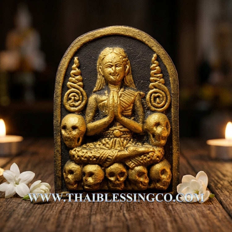 ✨ The Immortal Nang Prai Krasib Whisperer of Fortune: Consecrated Necromantic Astral Talisman by Luang Phor Somsak Kosalo, Kanchanaburi – Authentic Thai Occult Amulet for Supernatural Windfall Luck, Extreme Attraction, and Ghostly Guided Prosperity ✨