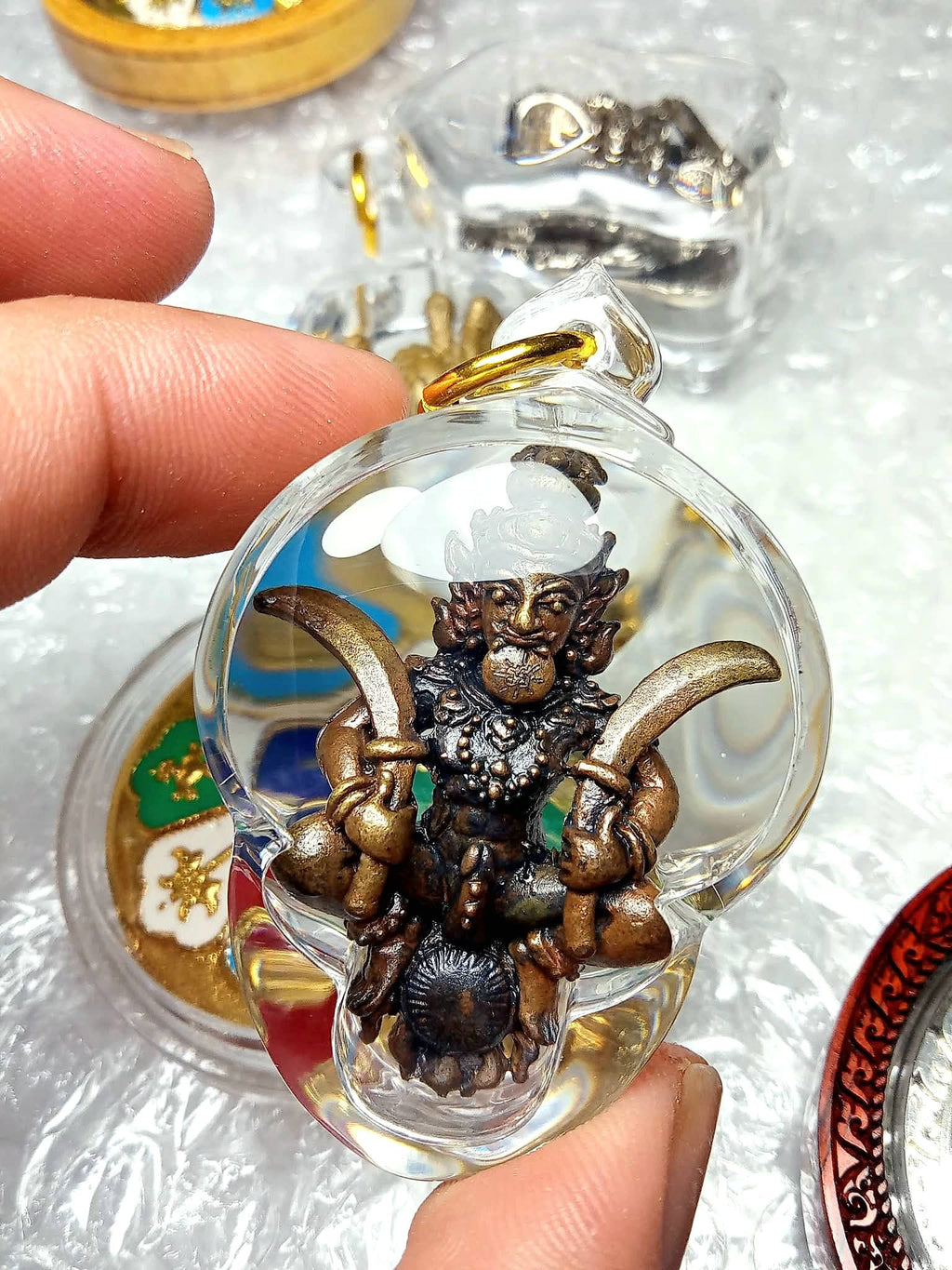 🛡️ The Immortal Sentinel: "Phra See Sa Lang Ngeng" – Ancient Warrior Spirit of Invincibility & Supreme Charisma by Ajarn Krishnapong (Legacy of Luang Phor Tae Lineage)