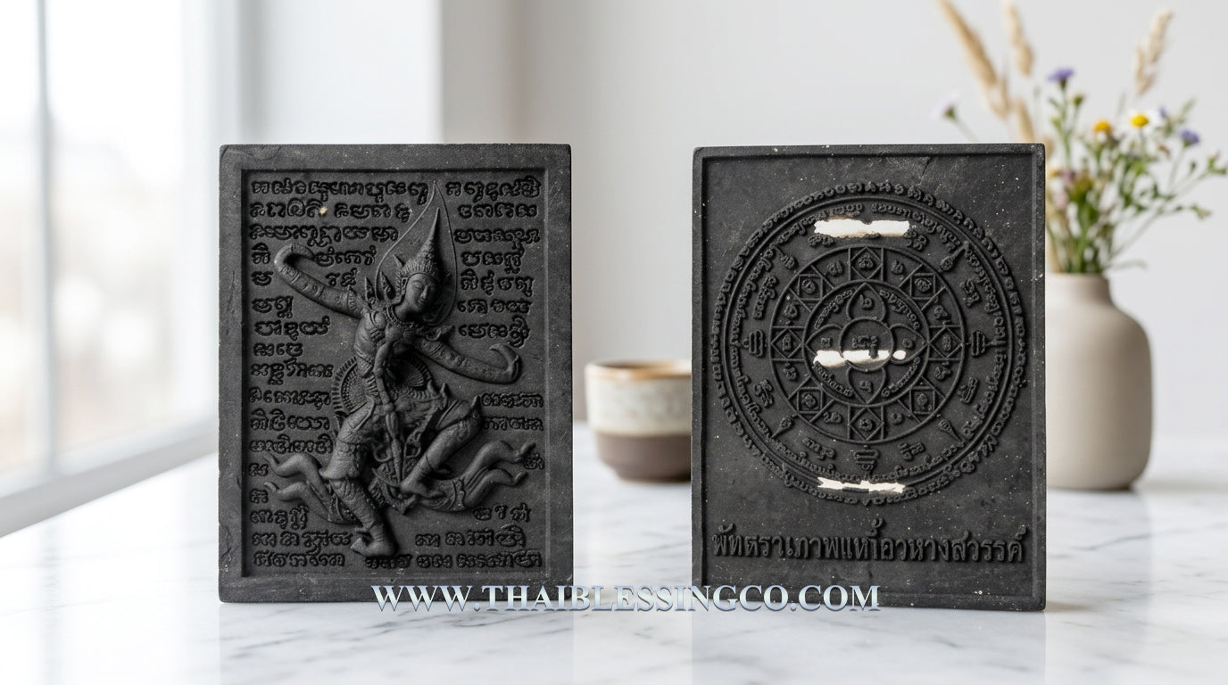 ✨ The Immortal "Thewada Kiao Nang" Celestial Seduction Sovereign: Black Itthije Powder Edition with Triple Silver Takruts by Luang Pu Bua, Wat Don Khwang Authentic Thai Occult Talisman for Absolute Attraction, Soulmate Manifestation, and Hypnotic Mercy ✨