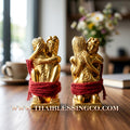 ✨ The "In Kham" Golden Lanna Soulmate Union: Sacred Samrit Bronze Gilded in Gold—The Supreme Talisman for Household Harmony, Royal Charisma, and Infinite Mercy