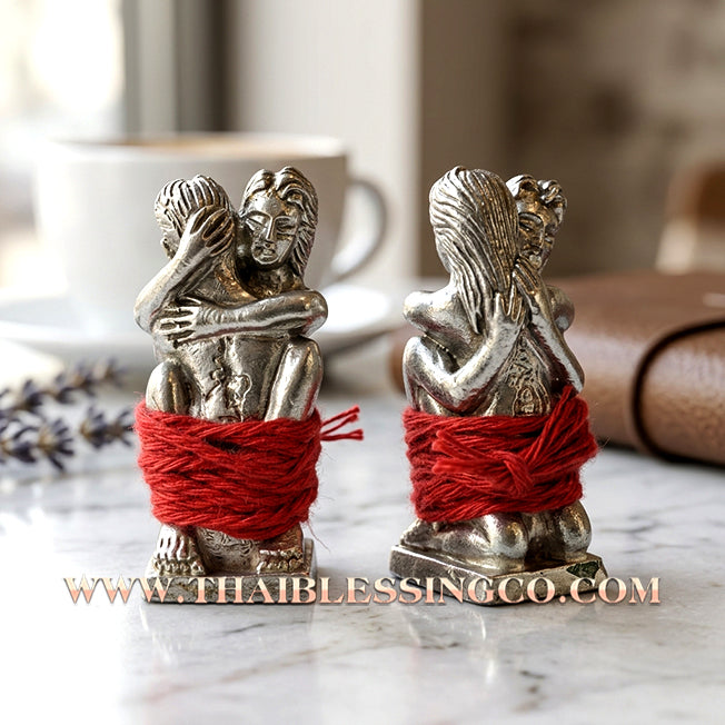 ✨ The "In Kham Silver" Lanna Eternal Bond: Sacred Samrit Bronze Plated in Pure Silver—The Supreme Talisman for Relationship Harmony, Fluid Wealth, and Elite "Cool" Charisma