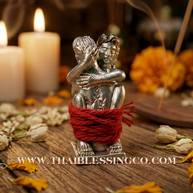 ✨ The "In Kham Silver" Lanna Eternal Bond: Sacred Samrit Bronze Plated in Pure Silver—The Supreme Talisman for Relationship Harmony, Fluid Wealth, and Elite "Cool" Charisma