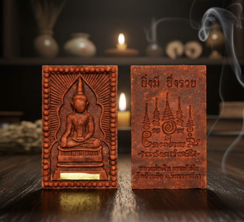 ✨ The Miraculous Phra Somdej Waek Marn 'Ying Mee Ying Ruay' B.E. 2567: Sacred Full-Formula Herbal Medicine & Holy Oil Edition by Wat Ban Or – The Breakthrough Amulet for Wealth and Opportunity (Size 1.8 x 3.0 cm)