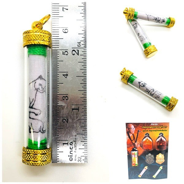 🔱 The Necromantic Grimoire Scrolls: Dual Engines of Lethal Charm & Capital Inflow – Kruba Tao (Wat Thung Setthi) 2566 – The Ultimate 5.0cm Lanna Corpse-Cloth Talismans for Absolute Mind Control & Infinite Patronage!