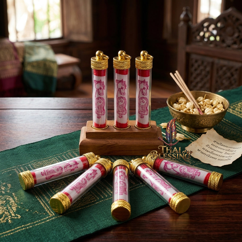 🔱 The Necromantic Grimoire Scrolls: Dual Engines of Lethal Charm & Capital Inflow – Kruba Tao (Wat Thung Setthi) 2566 – The Ultimate 5.0cm Lanna Corpse-Cloth Talismans for Absolute Mind Control & Infinite Patronage!