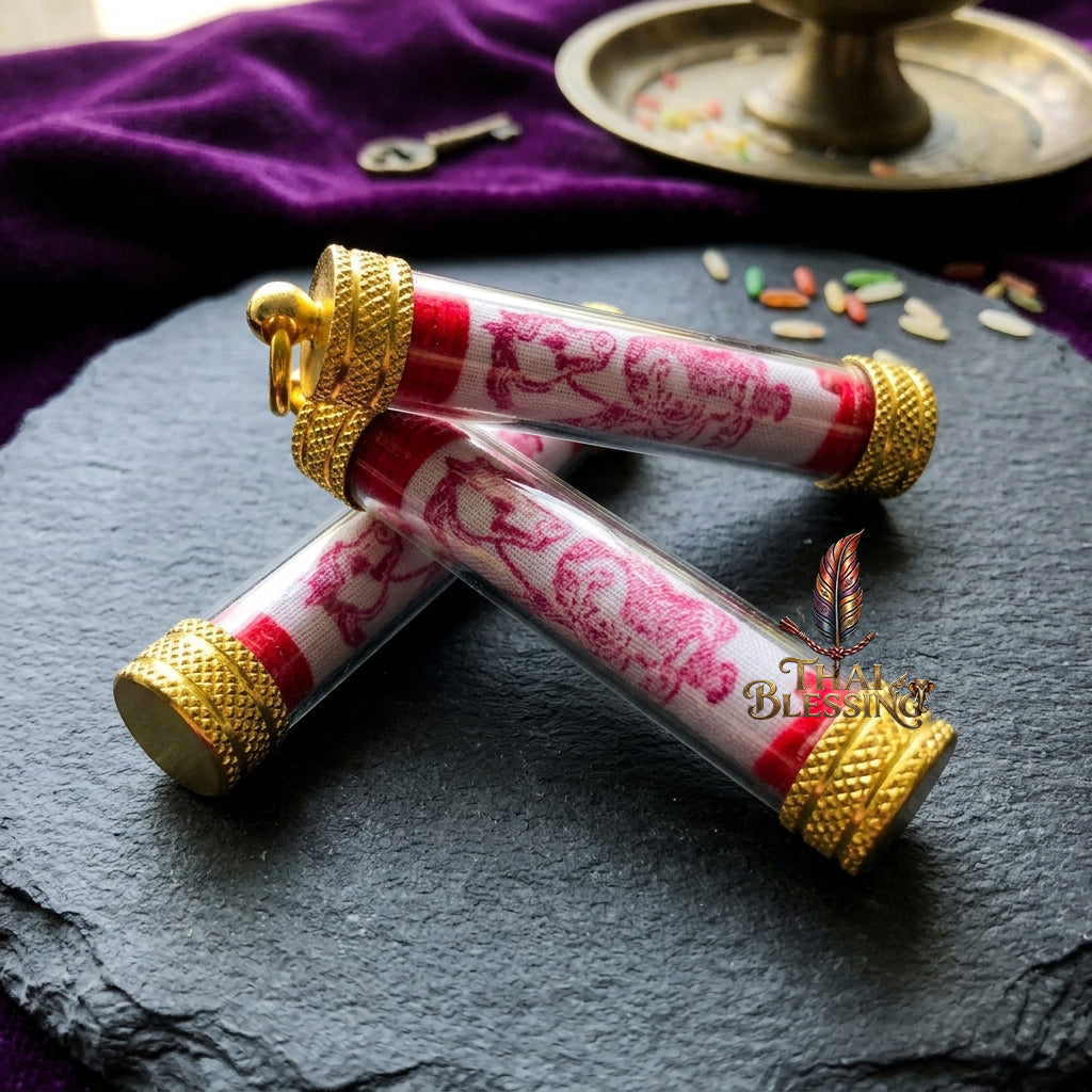 🔱 The Necromantic Grimoire Scrolls: Dual Engines of Lethal Charm & Capital Inflow – Kruba Tao (Wat Thung Setthi) 2566 – The Ultimate 5.0cm Lanna Corpse-Cloth Talismans for Absolute Mind Control & Infinite Patronage!