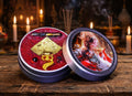 ✨ The Nine-Tailed Fox Princess Saneh Jan Enchantment Wax B.E. 2568: Limited Edition Red Alchemy Attraction Balm with Snake Skin Takrut & Sacred Herbs by Phra Ajarn Amnat Mahaveero (4.0 cm Collector's Tin)