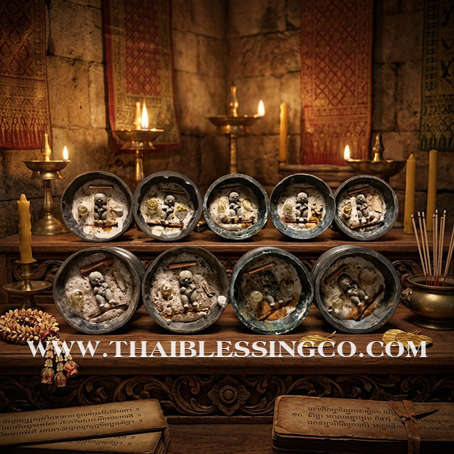 👑 The "Origin of Kuman Thong" Grand Altar Collection (Set of 9) – Gold-Leaf Samrit Bronze Edition: Luang Pu Nen Kaew, Wat Ban Kaset Thung Setthi – The Ultimate Divine Engine for Global Trade Dominance, Infinite Wealth, and Sovereign Life Elevation!