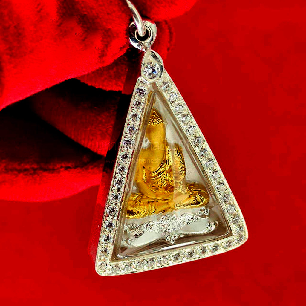 ✨ The Queen of Thai Amulets: Phra Nang Phaya Luang Pu Kee Wat Wang Daeng Authentic Sacred Talisman in Custom Diamond Silver 92.5% Waterproof Case for Wealth, Ultimate Protection, and Universal Favor