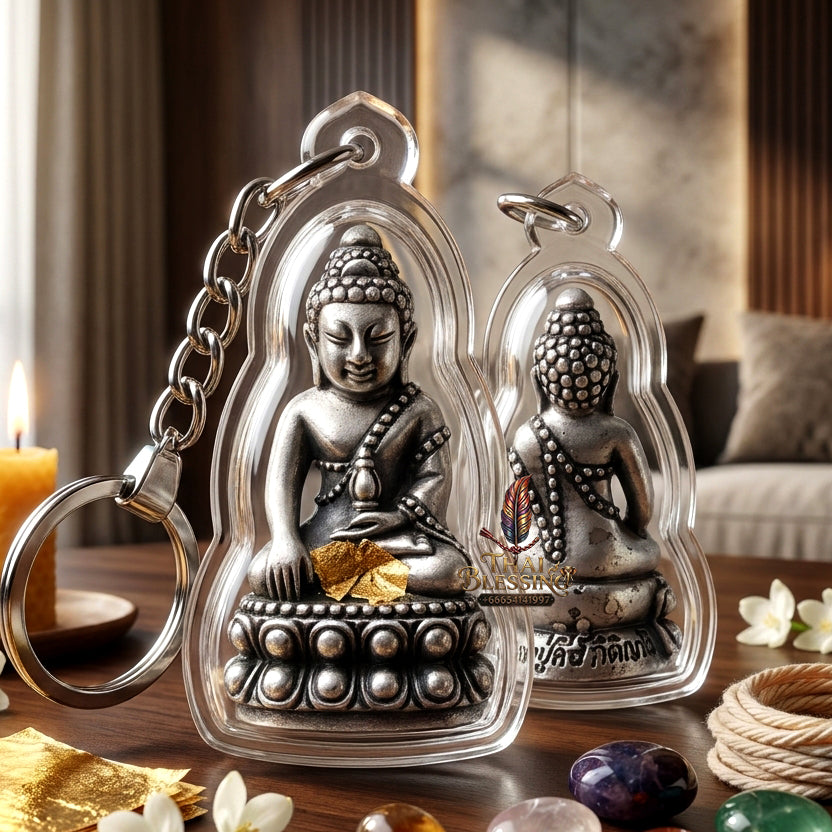 ✨ [The Radiant Master of Wealth & Infinite Fortune] Sacred Phra Kring "Phet Surin" (Diamond of Surin) – "Mang Mee Ngern Thong" (Abundant Wealth) Edition – Master-Blessed by Luang Pu Key, Wat Si Lamyong (2006)