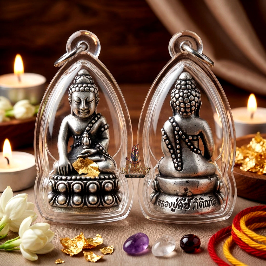 ✨ [The Radiant Master of Wealth & Infinite Fortune] Sacred Phra Kring "Phet Surin" (Diamond of Surin) – "Mang Mee Ngern Thong" (Abundant Wealth) Edition – Master-Blessed by Luang Pu Key, Wat Si Lamyong (2006)