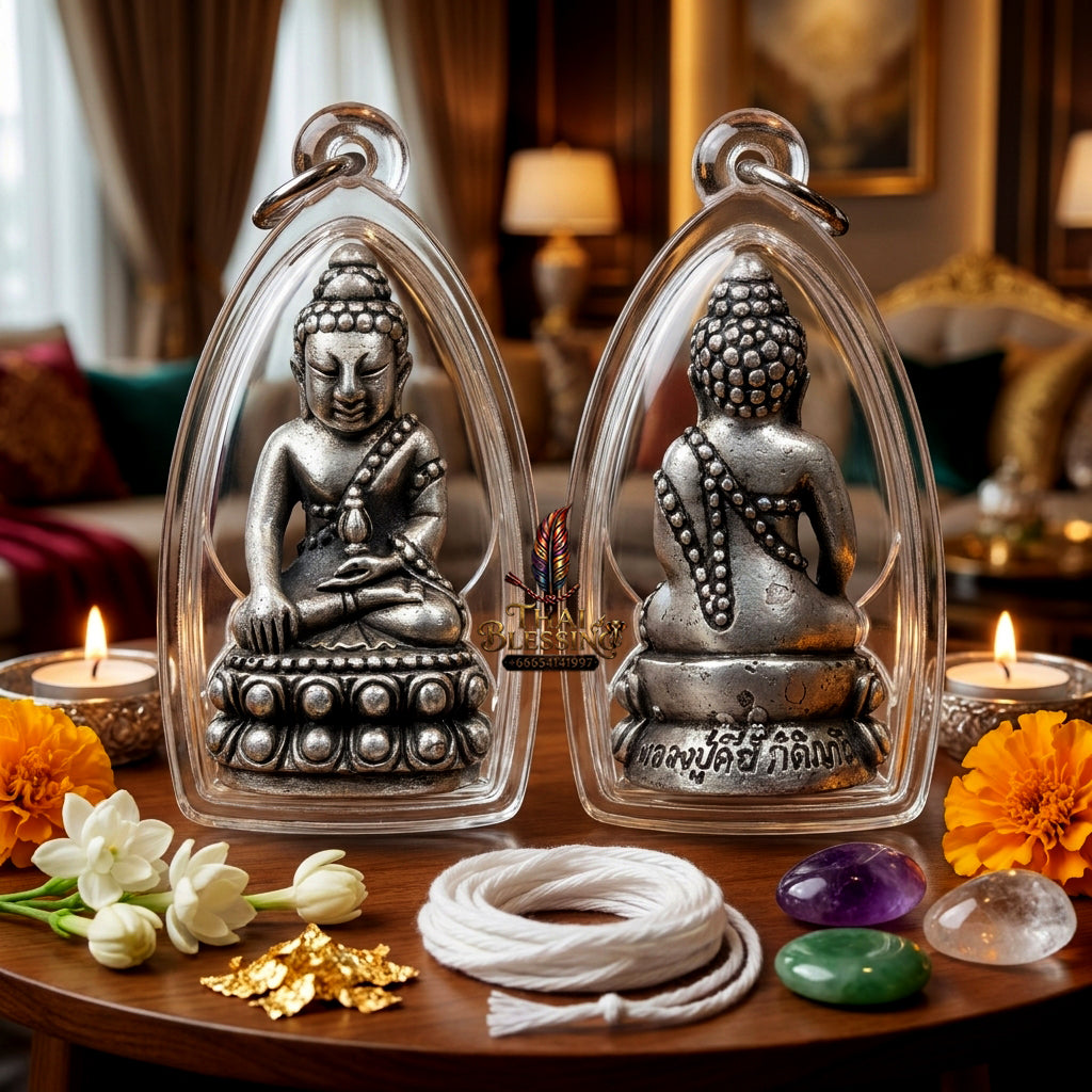 ✨ [The Radiant Master of Wealth & Infinite Fortune] Sacred Phra Kring "Phet Surin" (Diamond of Surin) – "Mang Mee Ngern Thong" (Abundant Wealth) Edition – Master-Blessed by Luang Pu Key, Wat Si Lamyong (2006)