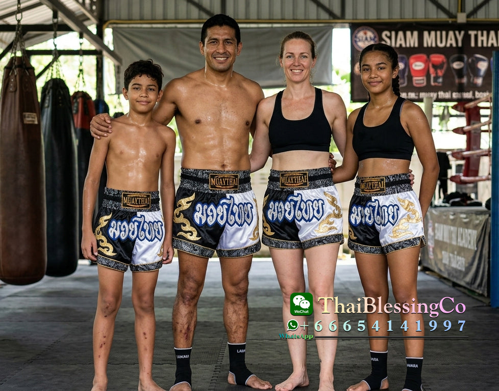 🥊 The Radiant Striker: Twotone Signature Muay Thai Shorts – Premium Vibrant Dual-Color Series, Ultra-Comfortable Stylish Boxing Trunks, Handcrafted High-Precision Export Grade for Adults and Kids (Black and white Muay Thai shorts)