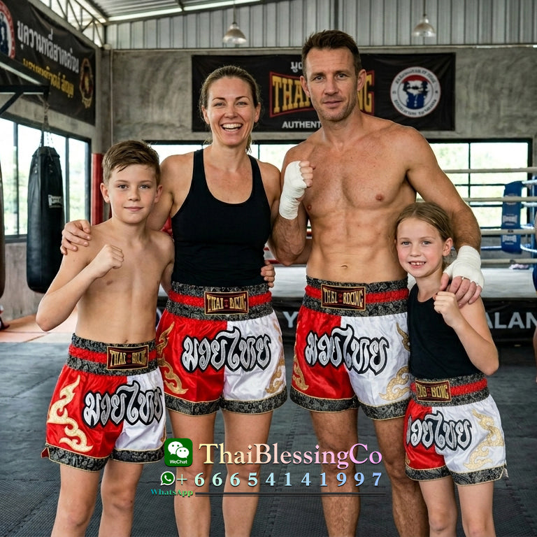 🥊 The Radiant Striker: Twotone Signature Muay Thai Shorts – Premium Vibrant Dual-Color Series, Ultra-Comfortable Stylish Boxing Trunks, Handcrafted High-Precision Export Grade for Adults and Kids (Red and white Muay Thai shorts)