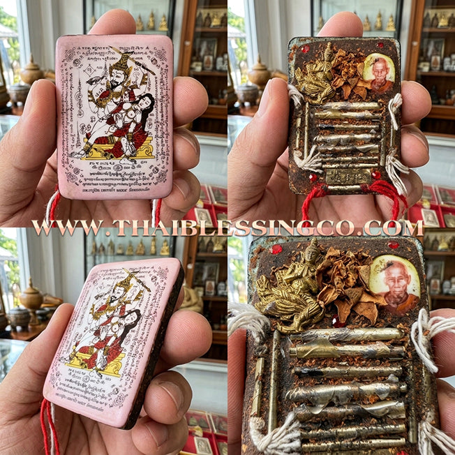 ✨ 🌸 The Rosy Aura of Affection: Sacred 'Petch Payatorn' Pink-Aura Locket by Luang Pu In (2014 Classic) – The Ultimate Talisman for Heart-Binding Charm, Relationship Harmony, and Radiant Metta 🌸 ✨