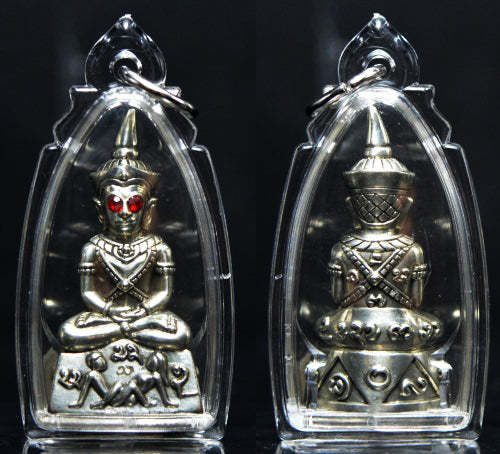 ✨ The Royal Lanna Phaya Ngang Pathamang Lokee: Authentic Arjan Nan Sit "Polished White Bronze" Edition for Absolute Seduction