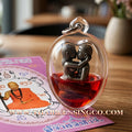 ✨ ❤️ The Sacred Crimson Bond: 'In-Koo Rak Na' (Ancient Mystical Bronze) by Kruba Tao – Soaked in Legendary Red Rooster Oil ❤️ ✨