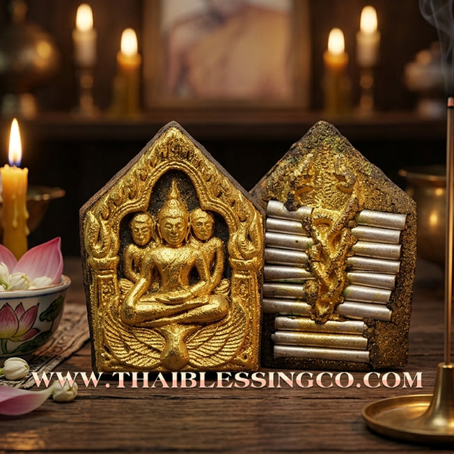 ✨ 🐍 The Serpent’s Entwinement: Sacred 'Khun Phaen Nak Kiao' by Luang Pu Duen (2011 Heritage) – The Ultimate Masterpiece of Khmer Charm & 17 Silver Takruts 🐍 ✨