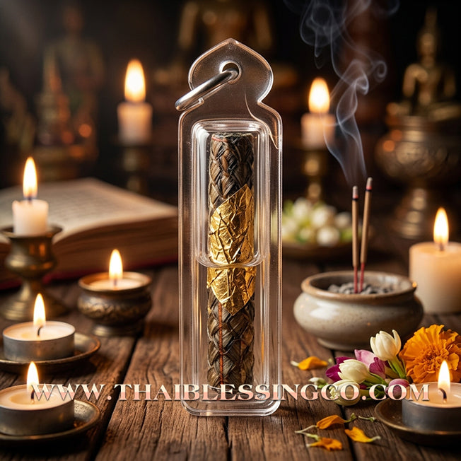 ✨ 🐍 The Serpent’s Spell: 'Snake Skin Takrut' by Luang Pu In (2015) – The Ancient Khmer Secret to Binding Hearts and Capturing Wealth 🐍 ✨