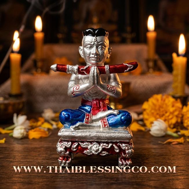✨ 🎭 The Silver Radiance Sacred 'Na Na Thong' Khun Phaen by Achan Subin (20242025 Masterpiece) – The Ultimate Fusion of High-Artistry, Royal Charisma, and Golden Mercy 🎭 ✨